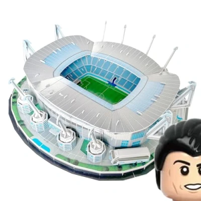 Afbeelding van Habarri Etihad Stadion 3D puzzel, puzzelstadion, voetbalstadion voor kinderen en volwassenen, model van een voetbalstadion, modelbouw, 104 elementen
