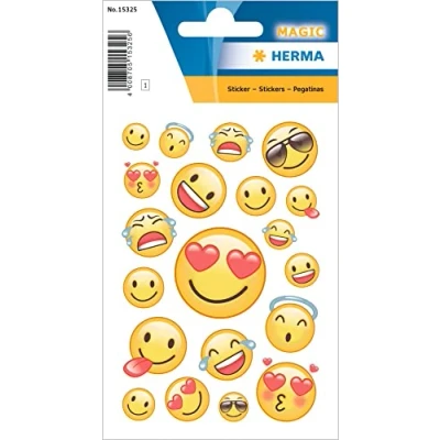Afbeelding van 10x Herma Stickers happy smile, transzacht