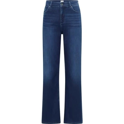 Afbeelding van Mustang Style Madison WIDE Flared Jeans, Dames, Maat: 28x30, Blau