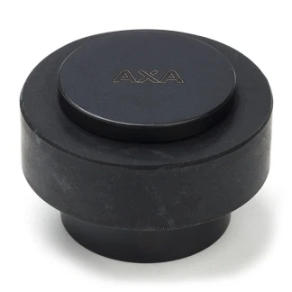 Afbeelding van Deurstopper AXA 48 x 30 mm (RVS, Rubber, Vloermontage, Mat zwart)