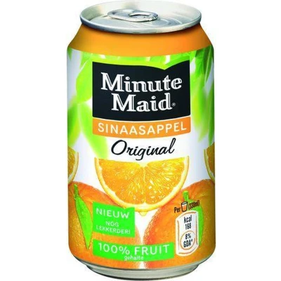 Afbeelding van Frisdrank Minute Maid Orange blikje 0.33l 24 stuks
