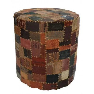 Afbeelding van Poef Royal Labels Rond
