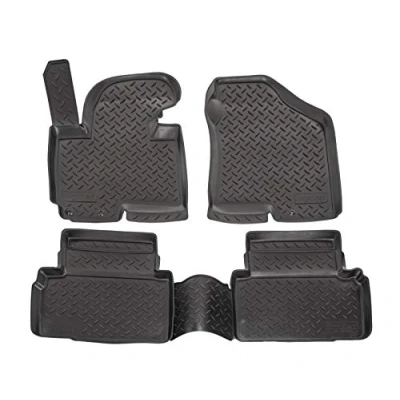 Afbeelding van J&amp;J AUTOMOTIVE 3D rubberen matten automatten vloermatten compatibel met Ix35 2010 2015, individuele pasvorm hoge rand cca 4 5cm, all weather delig, premium kwaliteit