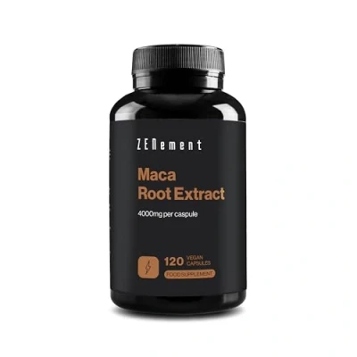 Afbeelding van Peruanisch Macawortelextract 4000 mg, Sterk geconcentreerd 10:1, 120 Capsules Energie, uithoudingsvermogen, geheugen, libido, immuniteit en hormoonbalans 100% natuurlijke ingrediënten Zenement