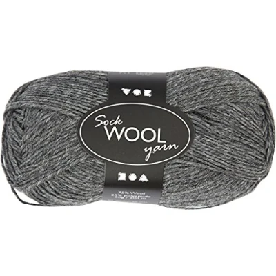 Afbeelding van Creotime Sokkengaren L: 200m Donkergrijs 50gr