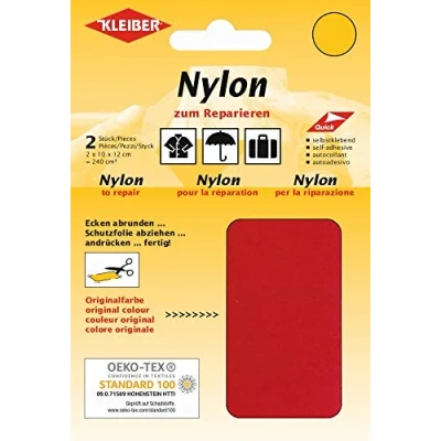 Afbeelding van Kleiber + Co.GmbH nylon patches, kunstvezel, rood, ca. 10 cm x 12
