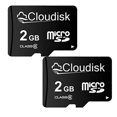 Afbeelding van Cloudisk Pack van 2 Micro SD kaart GB Flash Memory Card C6 met adapter
