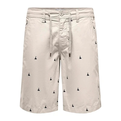 Afbeelding van ONLY &amp; SONS Herenshorts, Moonstruck/Detail: emb, S