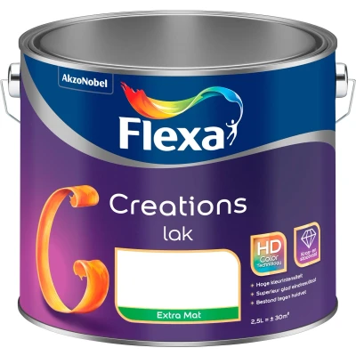 Afbeelding van flexa creations lak extra mat simply bread 0.75 ltr