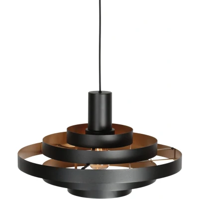Afbeelding van Steinhauer Design hanglamp Halo Cirque zwart Ø 50cm 4217ZW