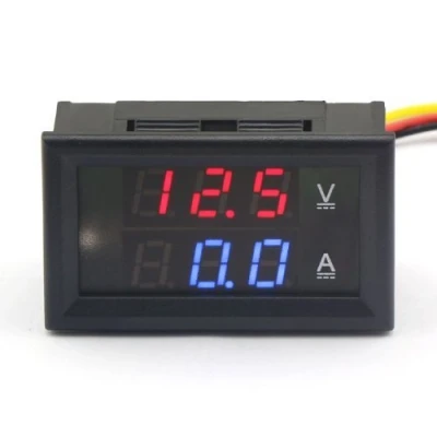Afbeelding van ICQUANZX 100174 Digitale multimeter Dual LED display Voltmeter DC 4,5 V tot 30 Ampèremeter 0 50 A Spanning Elektriciteitsmeter Volt Amp Paneelmonitor voor auto automotor