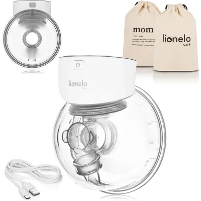 Afbeelding van Lionelo Fidi Free Simple Elektrische moedermelkpomp 180 ml draagbare 2 fasen borstkolf handsfree tweefasen