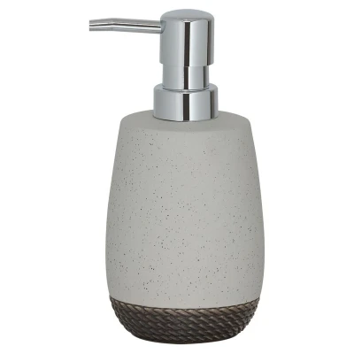 Afbeelding van Sealskin Braid Zeepdispenser Lichtgrijs