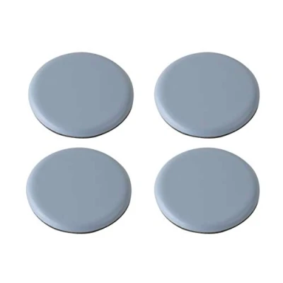 Afbeelding van Metafranc Easyglider zelfklevend PTFE glijoppervlak voor het gemakkelijk verplaatsen van zware meubels / universele meubelglijderset teflon ladder vloerglijders Ø 50 mm (4 Stuk)