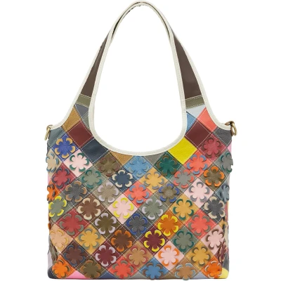 Afbeelding van IZIA HOBO Handtas, Dames, Maat: One Size, White multicolor