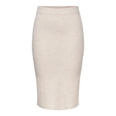 Afbeelding van ONLY midi rok ONLEMMA beige