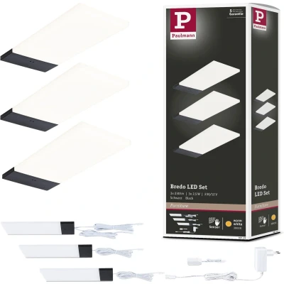 Afbeelding van Paulmann Bredo LED opbouwlamp 2.5 W Warmwit Zwart