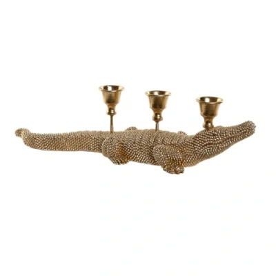 Afbeelding van Home ESPRIT Decoratieve figuur Gouden Kandelaar, 42,5 x 12,5 11,5 cm