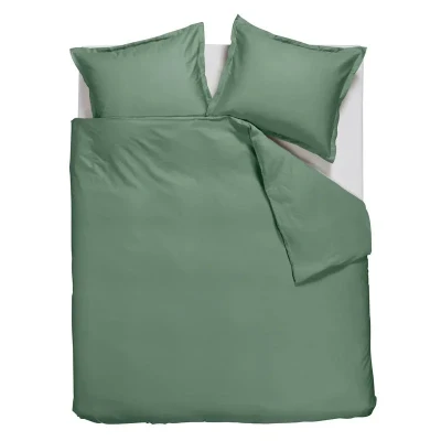 Afbeelding van Dekbedovertrek Ambiante Satin Uni Groen Satijn 240 x 200 / 220 cm Lits Jumeaux