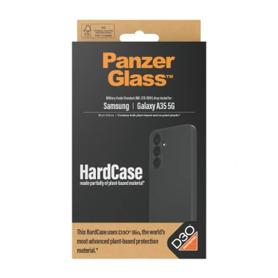 Afbeelding van PanzerGlass HardCase met D3O® Bio en Military Grade certificering voor Samsung Galaxy A35 5G transparant zwart