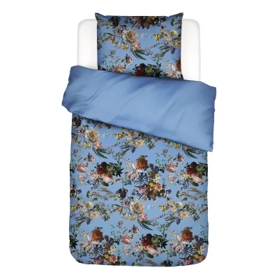 Afbeelding van Dekbedovertrek Essenza Isabella Azur Blue Satijn 140 x 200 / 220 cm 1 Persoons