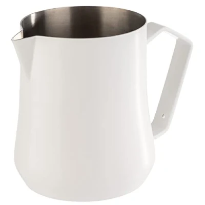 Afbeelding van APS 10360 melk /universele kan, roestvrij staal, wit gepoedercoat, 0,35 liter