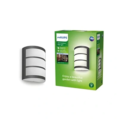 Afbeelding van Philips Python LED buitenwandlamp antraciet 4.000K