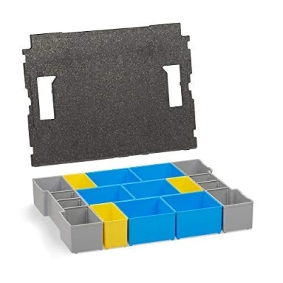 Afbeelding van Assortimentsdoos Bosch Sortimo L Boxx 102, inzetbakjesset, BC3 inzetstukken met dekselkussen, sorteerbakjes voor kleine onderdelen, sorteerdoos schroeven