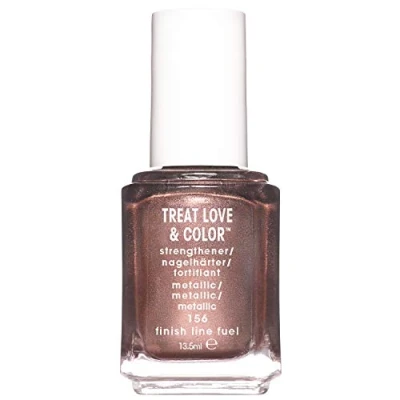 Afbeelding van Essie Treat, Love &amp; Color Metallic Nagellak 156 Finish Line Fuel Bruin