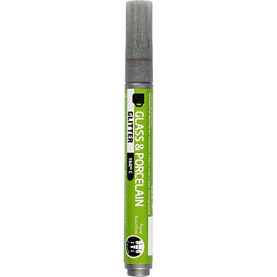 Afbeelding van Creativ Company Glasen Porseleinstift Glitter Semi Dekkend Grijs