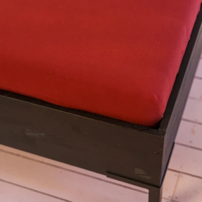 Afbeelding van Topper Hoeslaken Kayori Saiko Rood (Jersey) 140 x 220 cm
