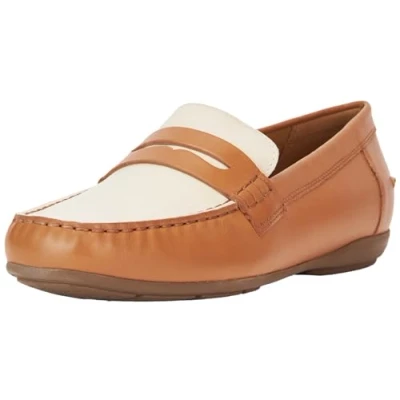 Afbeelding van Geox Dames D ANNYTAH MOC A Moccasin, Camel/LT Sand, 37 EU, Camel Lt EU