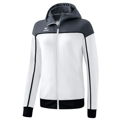 Afbeelding van CHANGE by erima trainingsjack met capuchon dames wit/slate grey/zwart / 34