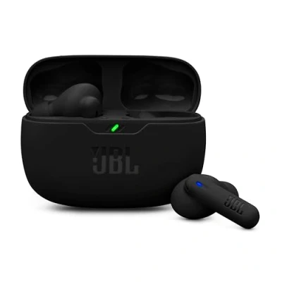 Afbeelding van JBL Wave Beam 2, True Wireless Noise Cancelling Bluetooth Earbuds met 40 uur afspeeltijd, Pure Bass Sound, Smart Ambient Technologie en Multi Point Verbinding, in Zwart