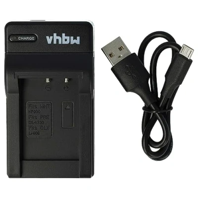 Afbeelding van Camera acculader compatibel met o.a. Konica Minolta NP 900 en Olympus Li 80B accu&#039;s VHBW