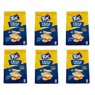 Afbeelding van 6x TUC Crisp zoutgebak crackers gebak gezouten zeezout 100g