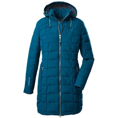 Afbeelding van Killtec Skane Wmn gewatteerde parka voor dames in donslook met afritsbare capuchon