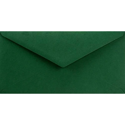 Afbeelding van Netuno 25 donkergroene lange enveloppen 110x220mm 115g Sirio Color Foglia spitse klep zonder venster voor bruiloften verjaardagen doopfeesten kerstmis uitnodigingen brief wenskaarten