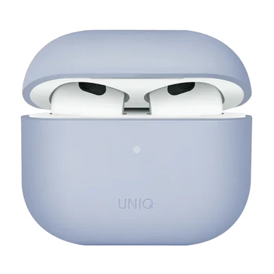 Afbeelding van Uniq Apple AirPods 3 (2021) hoesje Lino Hybrid Liquid Silicone Case Blauw