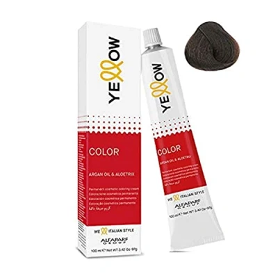 Afbeelding van Permanente cosmetische verf 6 donkerblond Yellow Color Argan Oil &amp; Aloetrix 100 ml Alfaparf Group