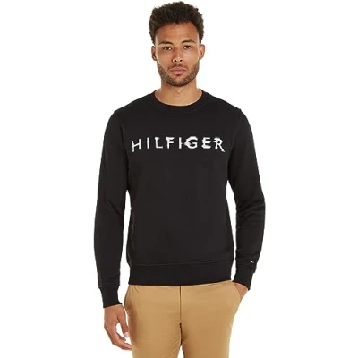 Afbeelding van Tommy Hilfiger INK Crewneck Sweater, Heren, Maat: Large, Black