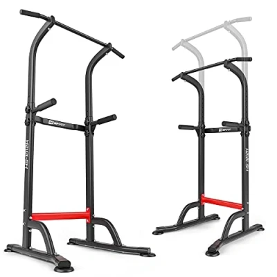 Afbeelding van Hop Sport powertower HS 1012 met dipstation en optrekstang krachtstation voor thuis