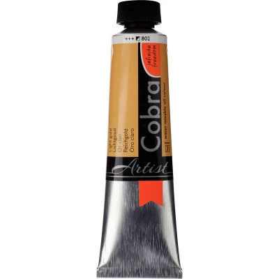 Afbeelding van Olieverf #802 Lichtgoud Cobra Artitst 40ml
