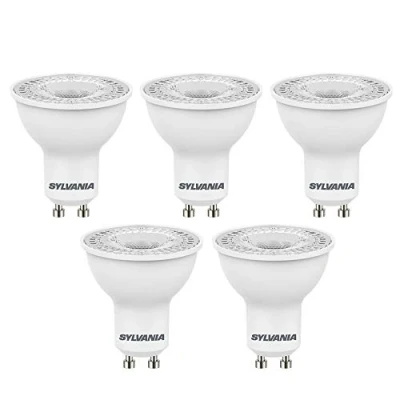 Afbeelding van Sylvania Kunststof ledlamp, warmwit, GU10, 4,5 W, 5 stuks