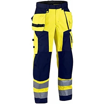 Afbeelding van Blaklader Werkbroek High Vis 1568 1811 Geel/Marineblauw D84