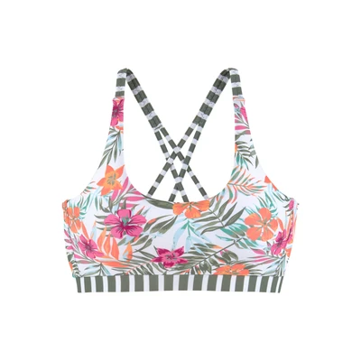 Afbeelding van Venice Beach Bikinitop, Dames, Maat: 42, Weiß bedruckt