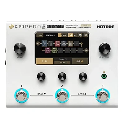 Afbeelding van HOTONE Gitaar Multi Effecten Processor Bass Pedaal Touchscreen Basversterker Modellering IR Kasten Simulatie FX Ampero II Stomp MP 300