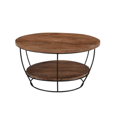 Afbeelding van Livingfurn Salontafel Brix Evan Black 65 cm