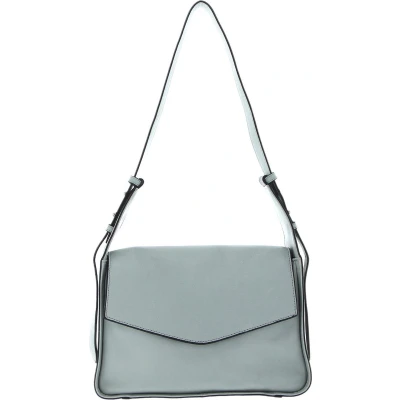 Afbeelding van FREDsBRUDER Leren Schoudertas FB Satchel Sky Blue Lichtblauw