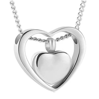 Afbeelding van Luxe Hart Ashanger Met Ketting Zilver Assieraad As Gedenksieraad Urn Incl. vuller